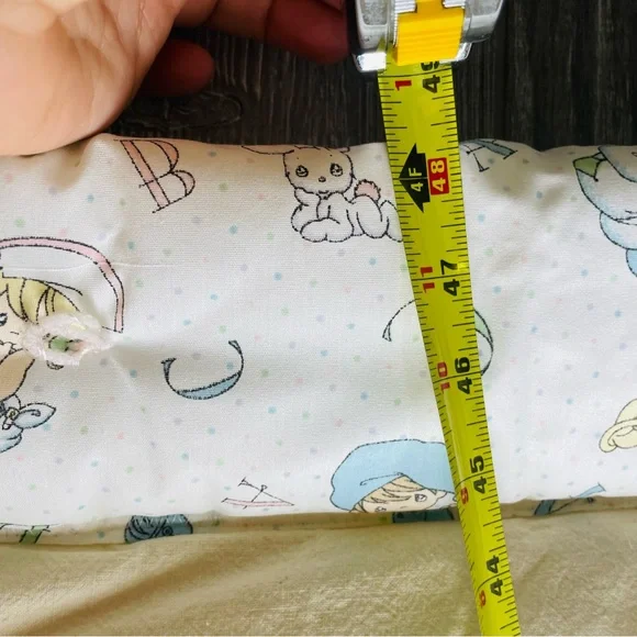 Vintage hand embroidered baby quilt with birds and animals precious moments - Picture 10 of 12